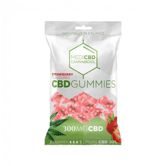 Bonbons CBD 300mg fraise