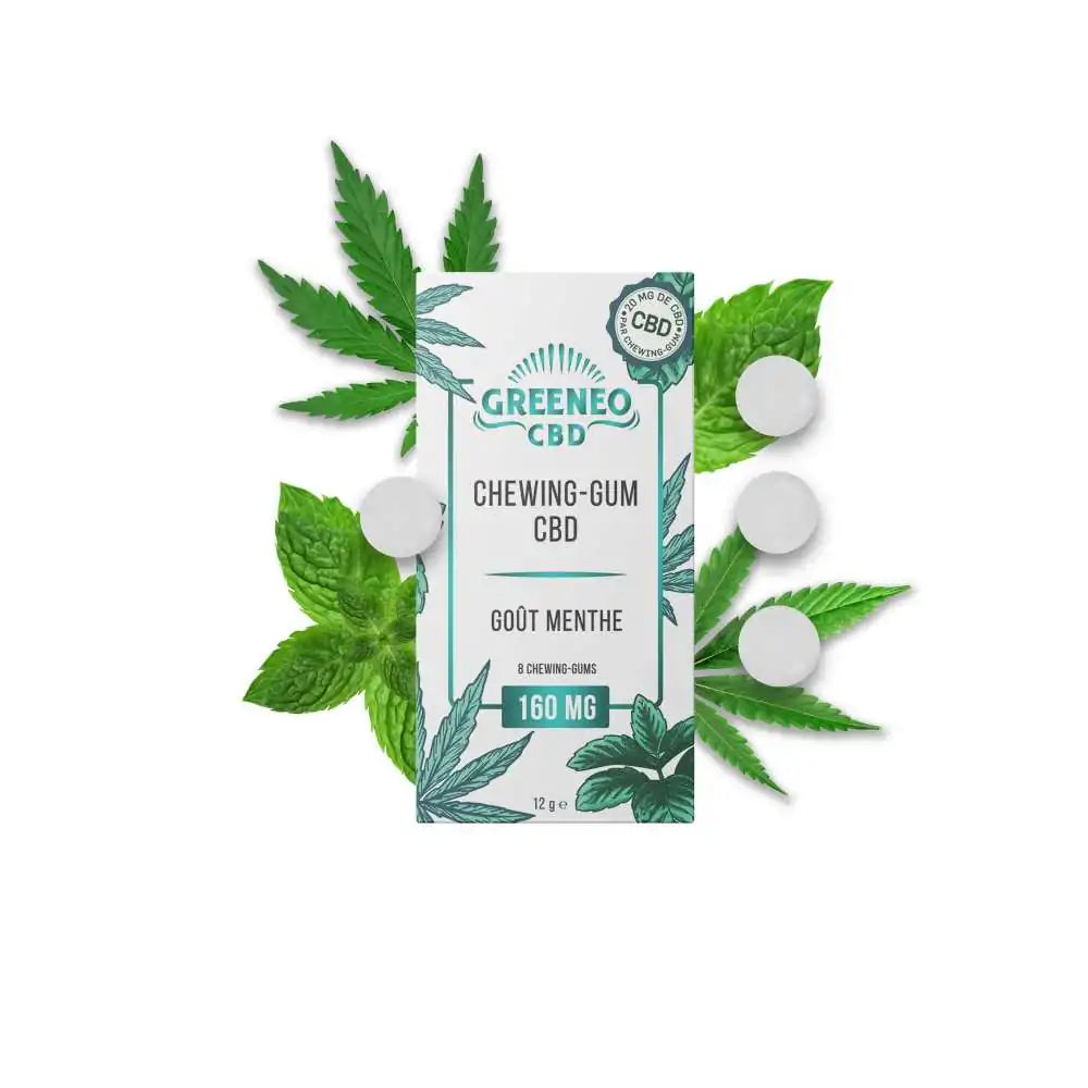 Chewing-gum CBD menthe