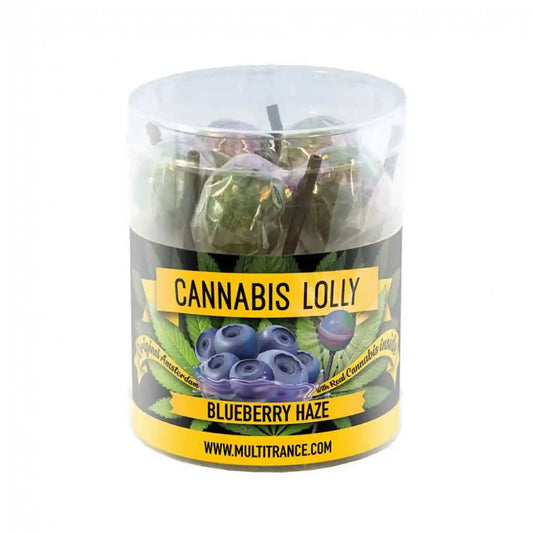 Sucette cannabis myrtille - 10 pcs