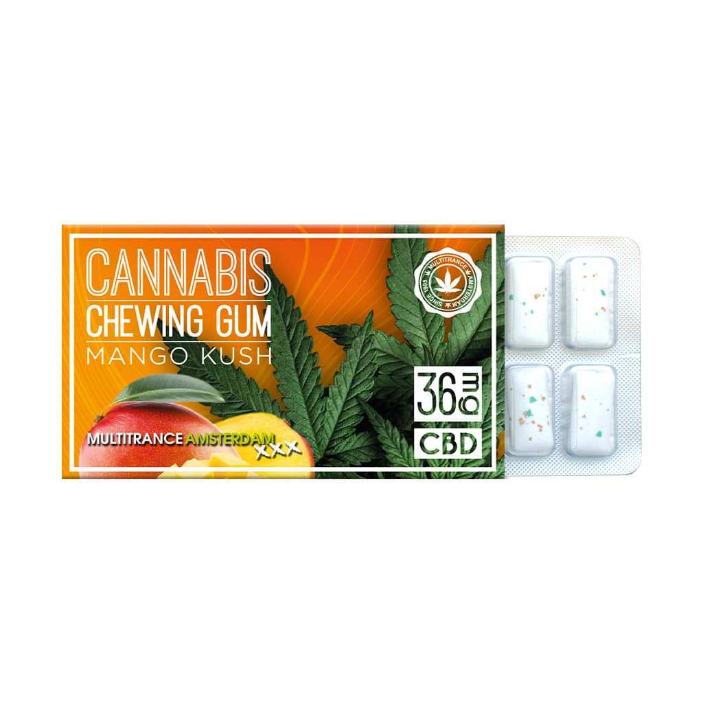 Chewing-gum CBD mangue