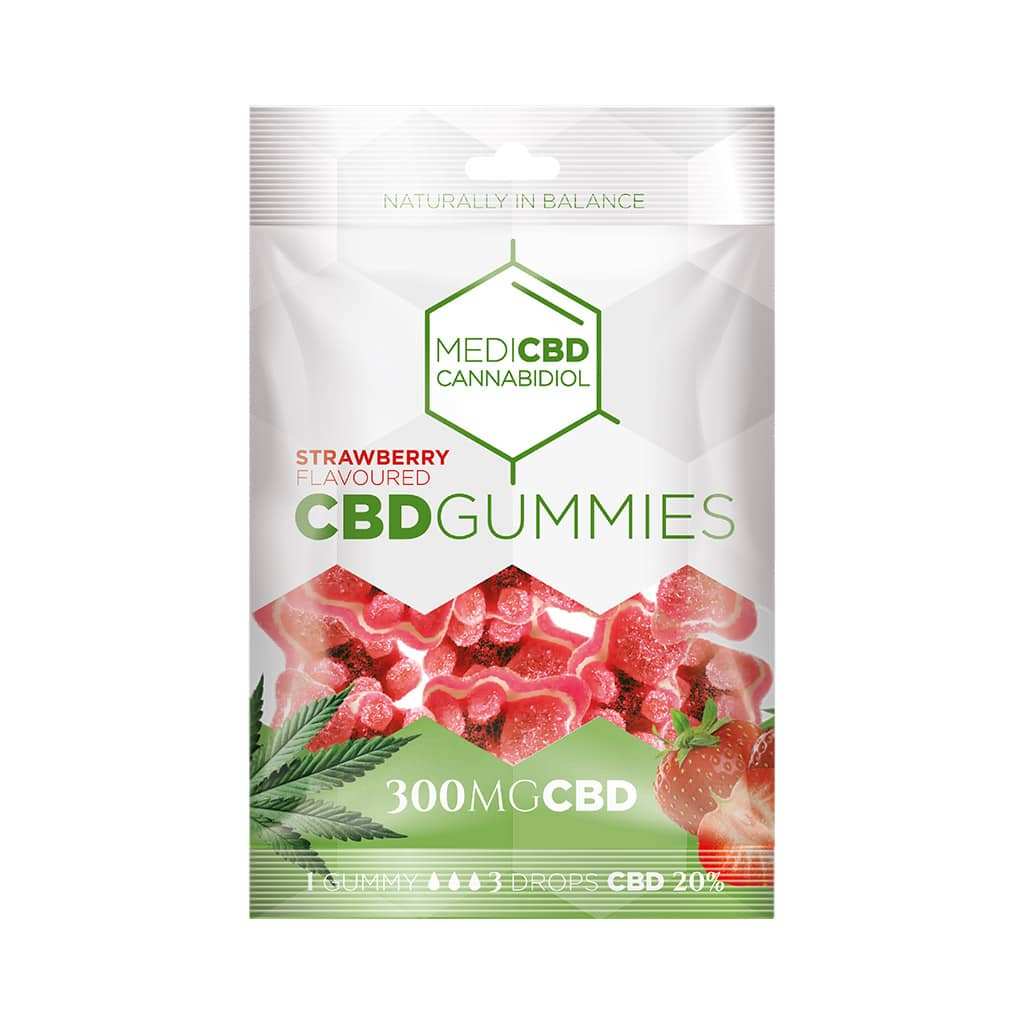 Bonbons CBD 300mg fraise