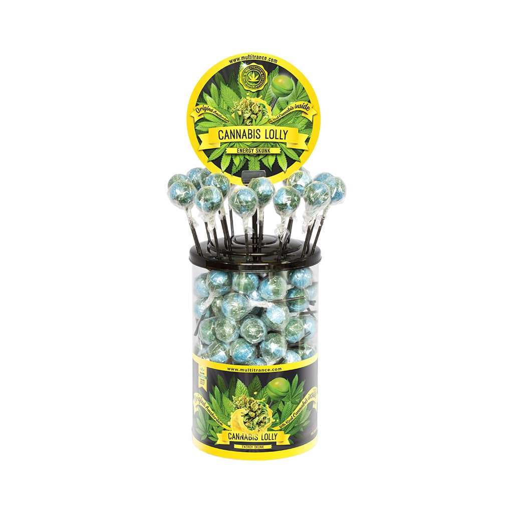 Sucette cannabis energy skunk - 100 pcs